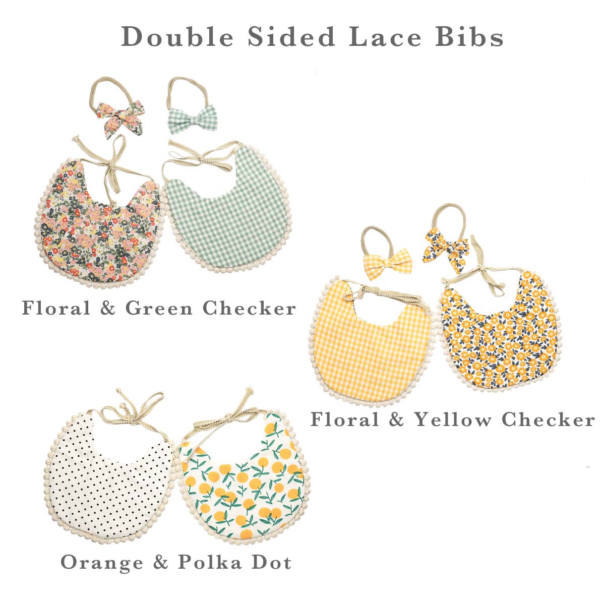 Double Sided Lace Bibs