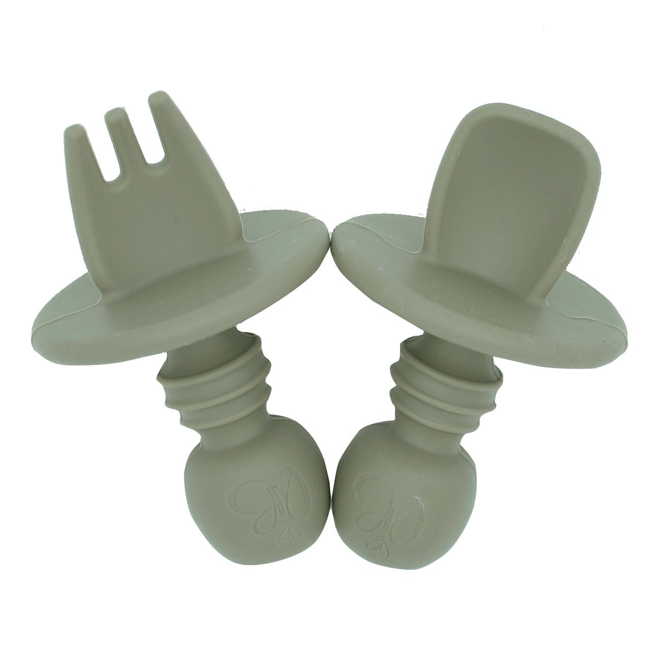 First Stage Silicone Cutlery Set (Sage)