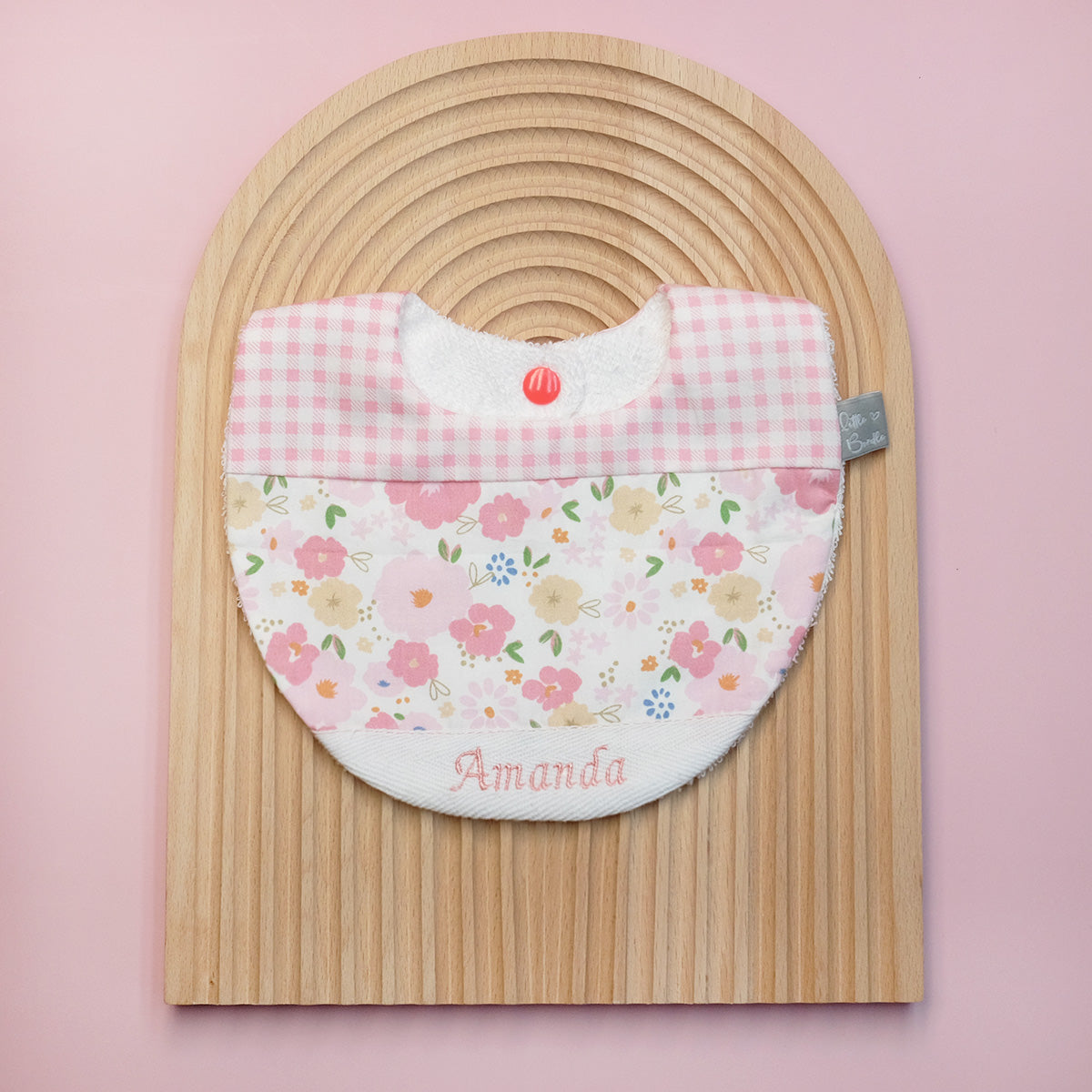 Handmade Cotton Bib (Spring Blossom x Multi Fabric)