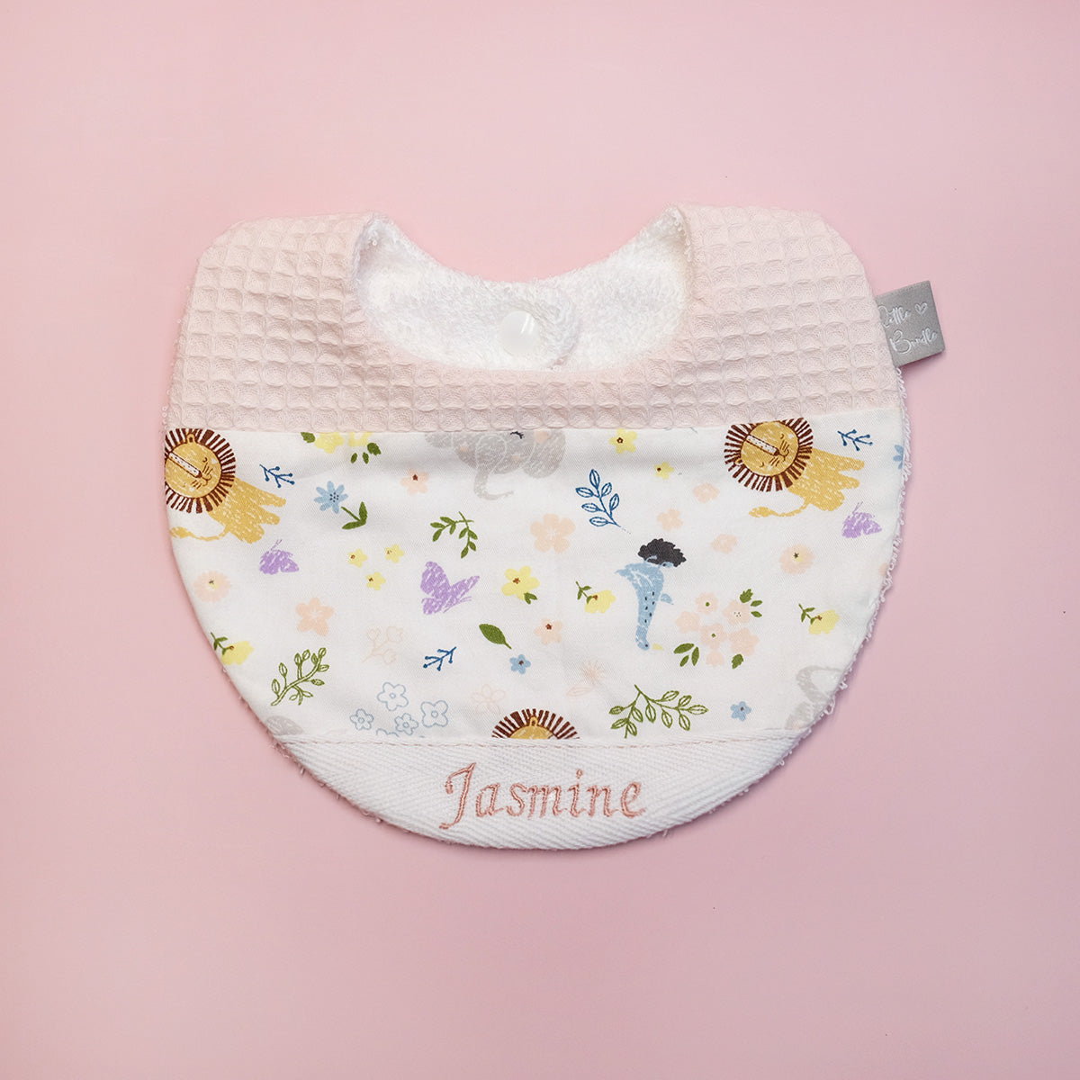 Handmade Cotton Bib (Animal Party x Multi Fabric)