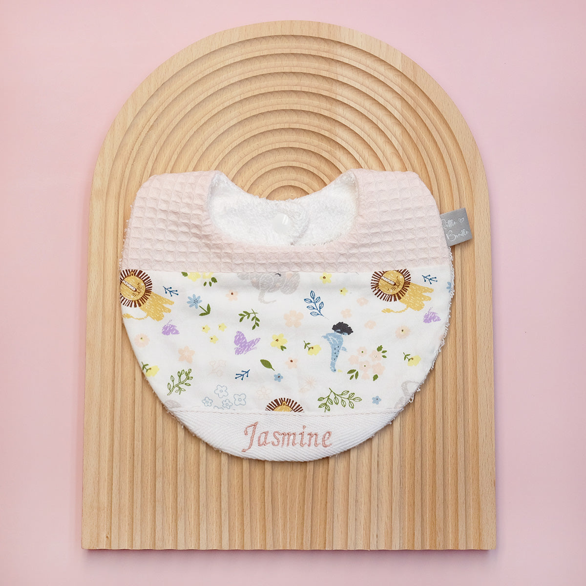 Handmade Cotton Bib (Animal Party x Multi Fabric)