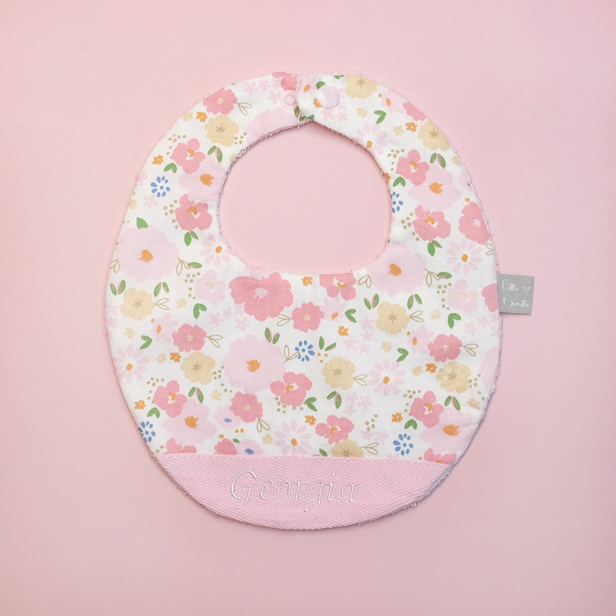 Handmade Cotton Bib (Spring Blossom)