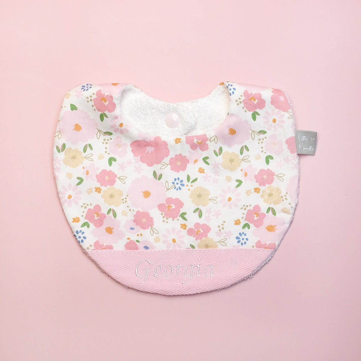 Handmade Cotton Bib (Spring Blossom)