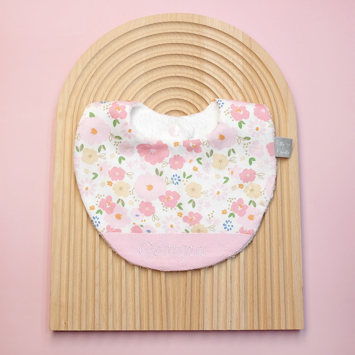 Handmade Cotton Bib (Spring Blossom)