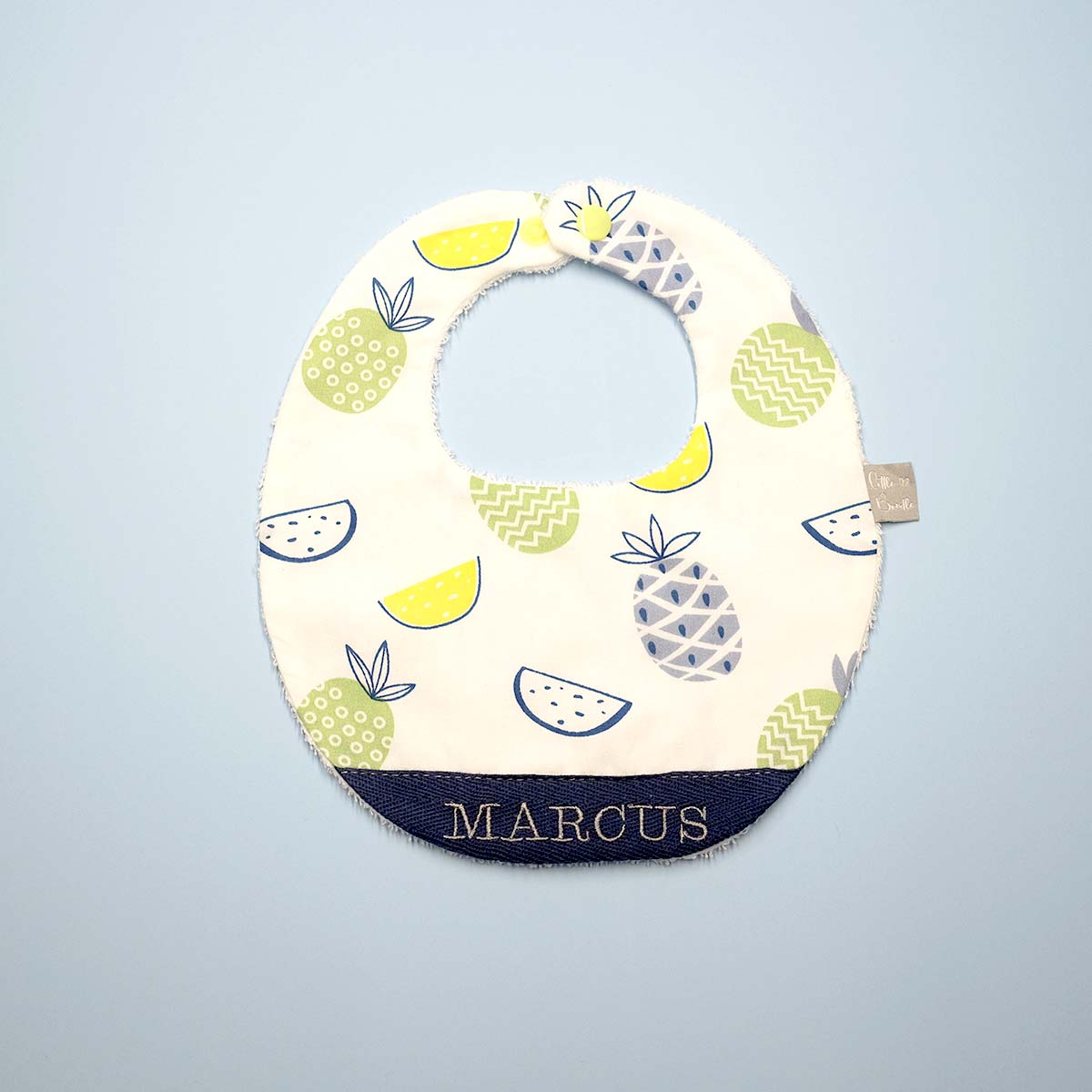 Handmade Cotton Bib (Tropical)