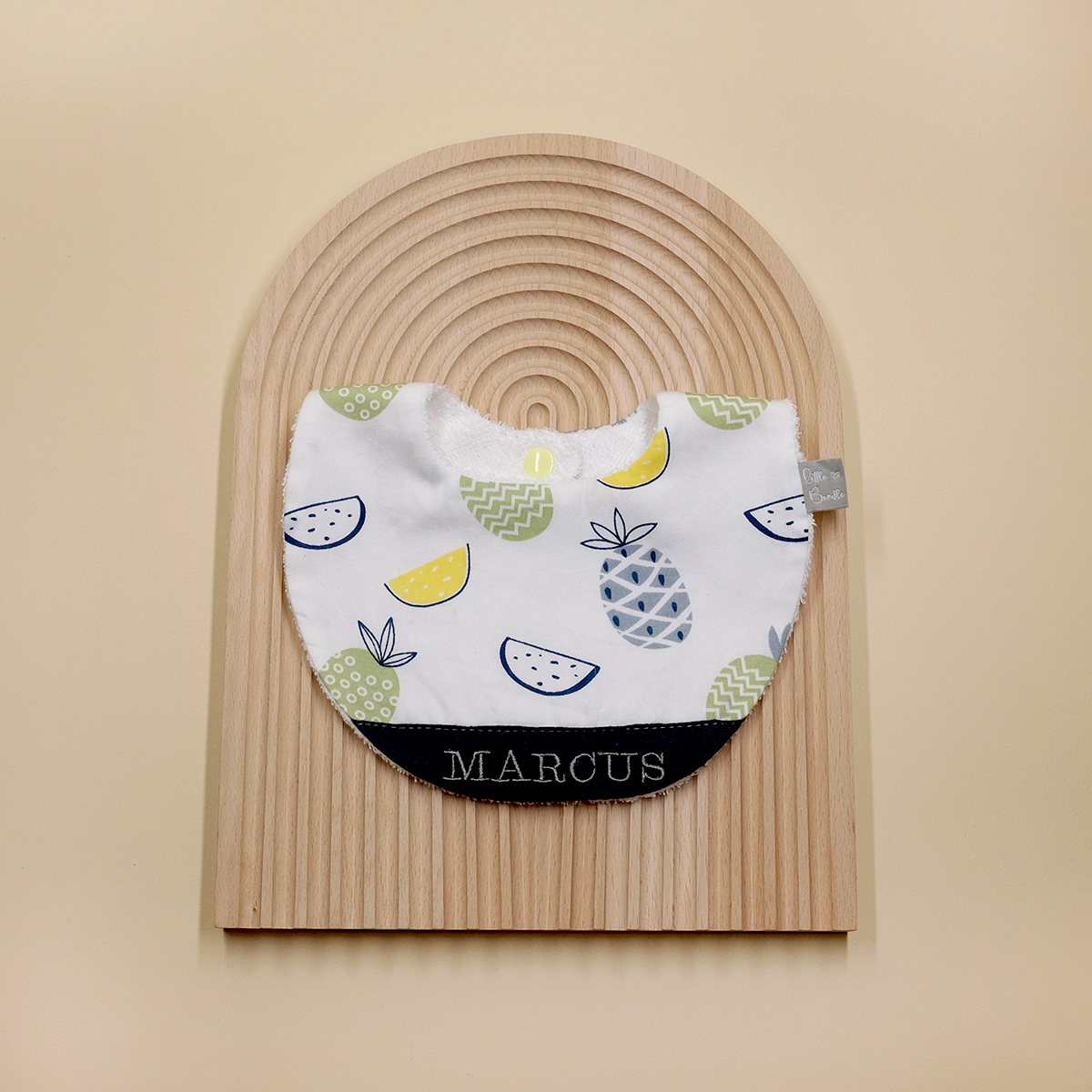 Handmade Cotton Bib (Tropical)