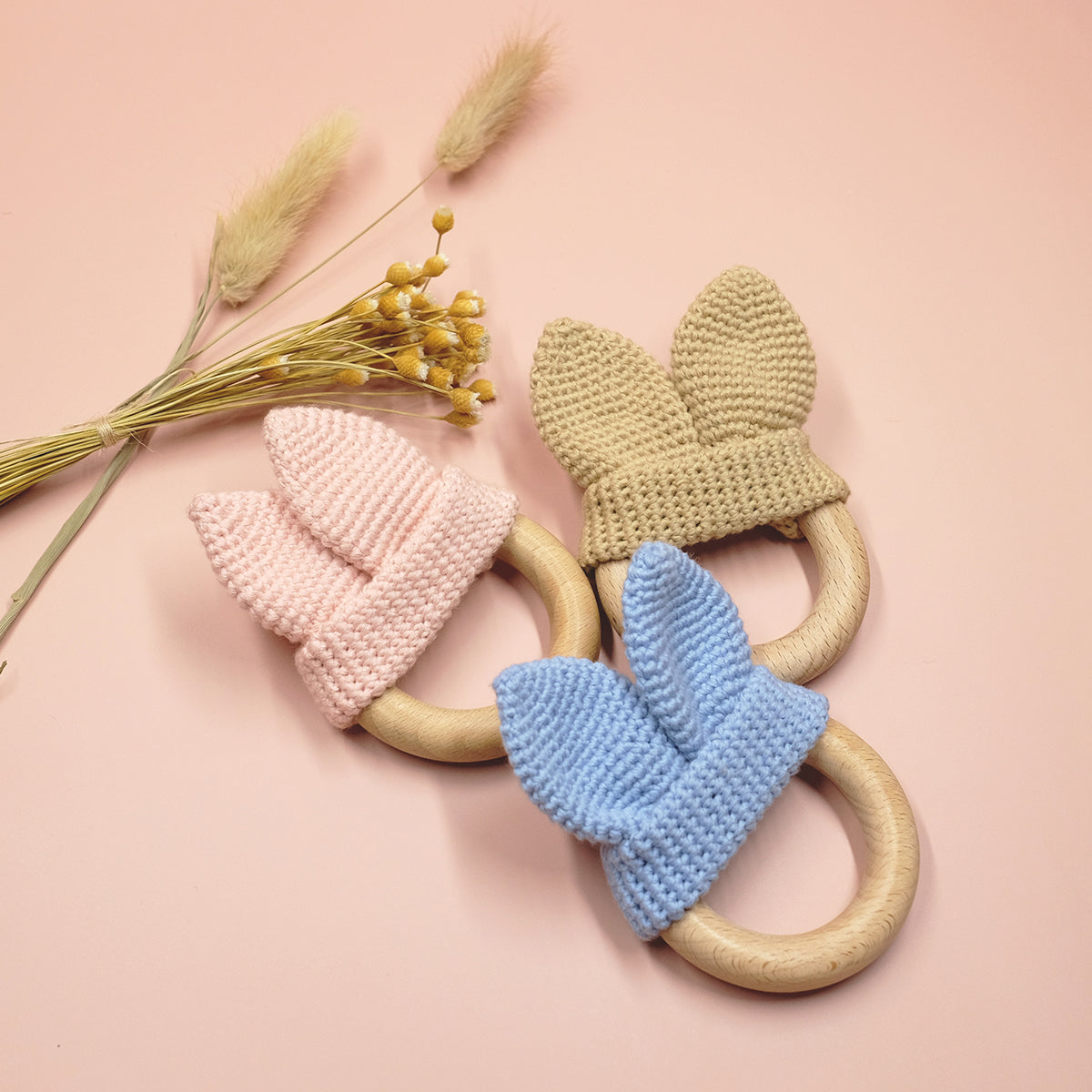 Crochet Teether (Sky Blue)