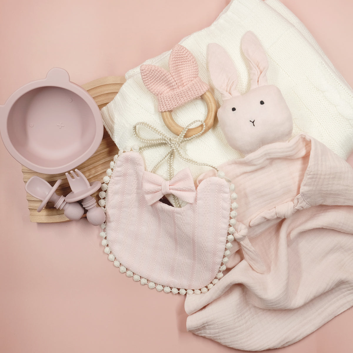 Bunny Animal Comforter (Pink)