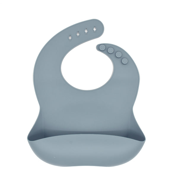 Monotone Silicone Bib (Sky Blue)