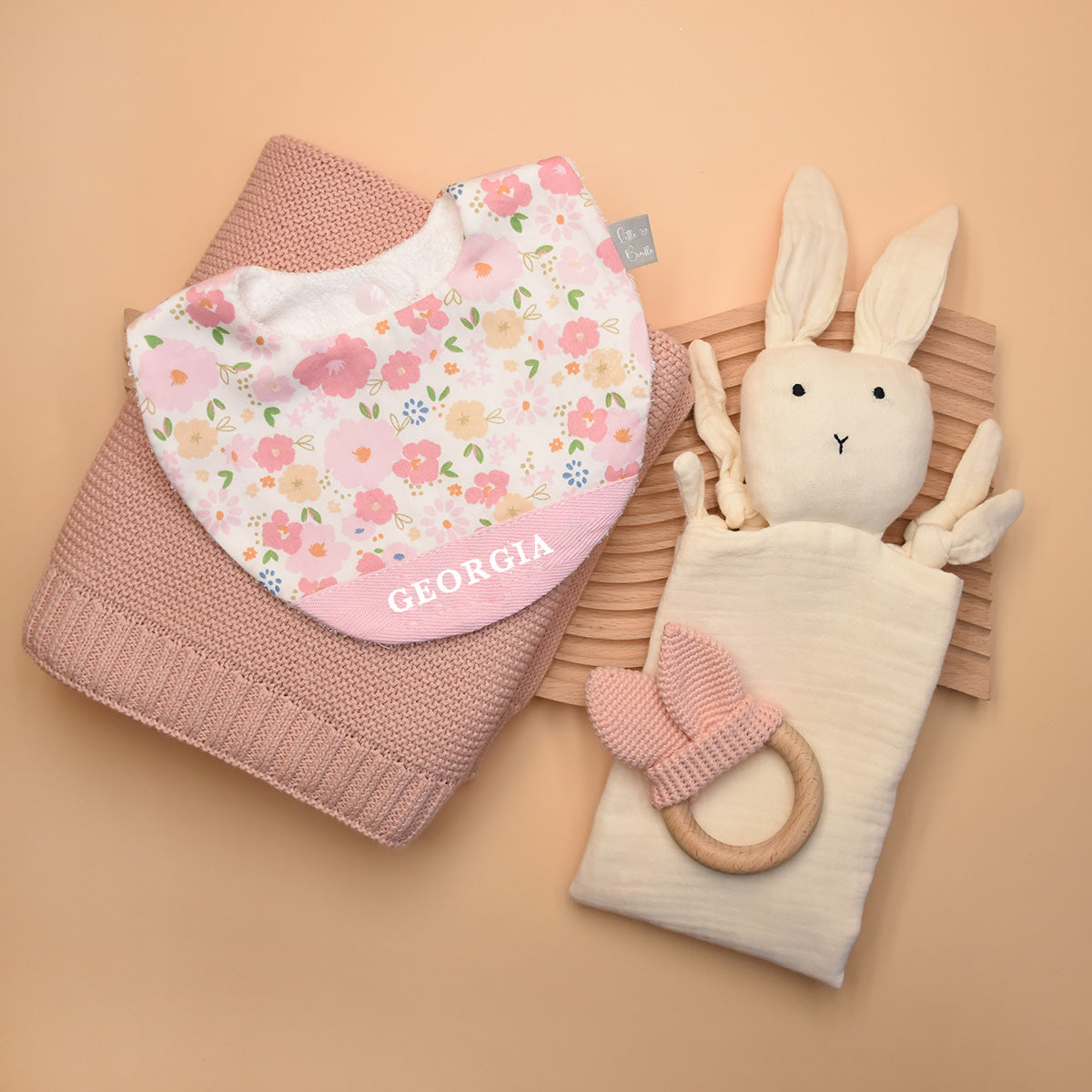 Handmade Cotton Bib (Spring Blossom)