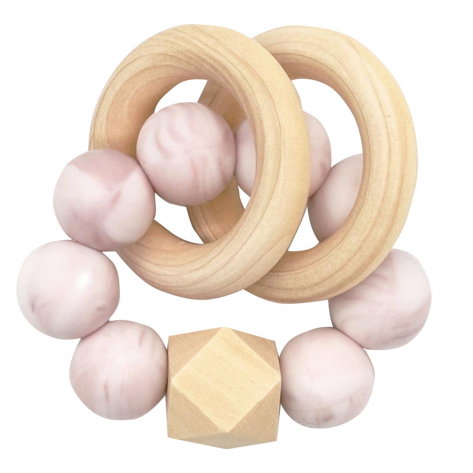 Rising Star Rattle (Pink Marble)