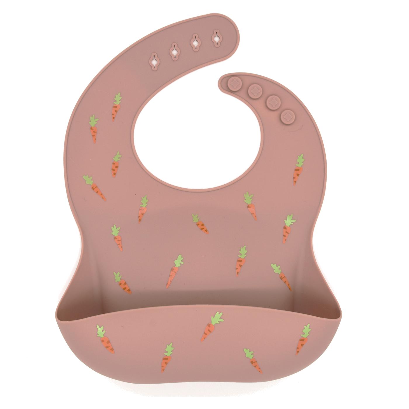 Carrot Bib (Dark Pink)