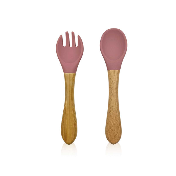 Toddler Cutlery (Dark Pink)