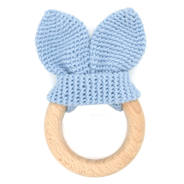 Crochet Teether (Sky Blue)